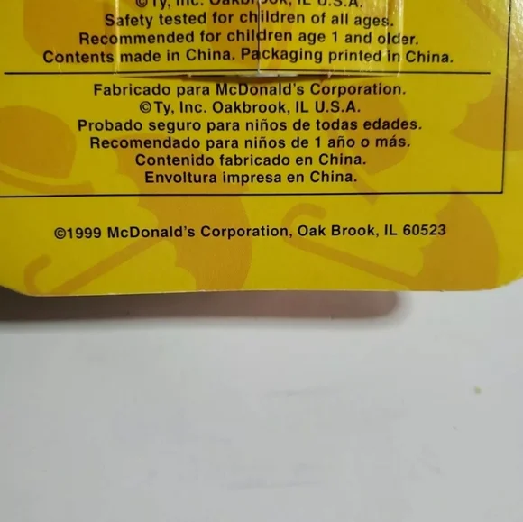 Collectible TY Bear Brittania Printed with Errors - Picture 9 of 9